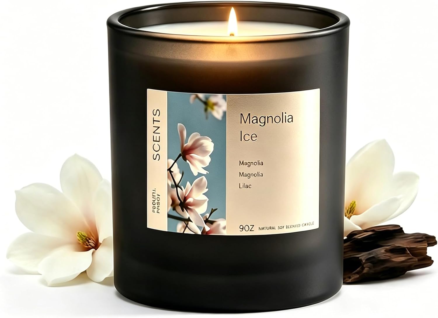 Magnolia Sandalwood Soy Candle