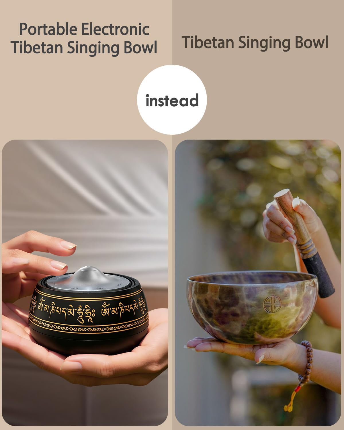 Portable Electronic Tibetan Singing Bowl - Image 2