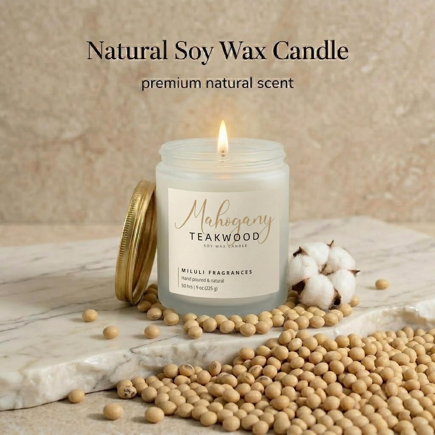 Mahogany Teakwood Scented Candles - Image 2